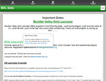 Tablet Screenshot of bouldergirlslacrosse.org